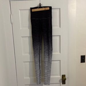 Lululemon Black and Gray Ombre Leggings